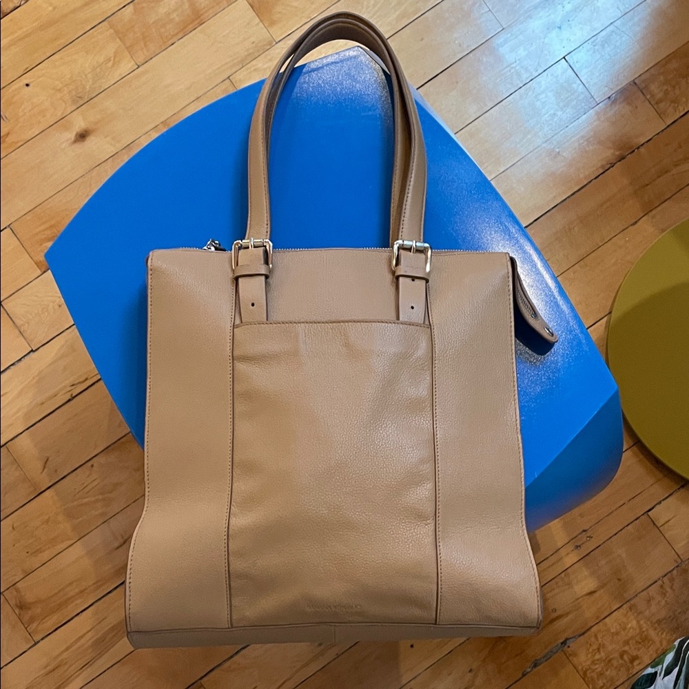 Banana Republic Beige Leather Shoulder Bag